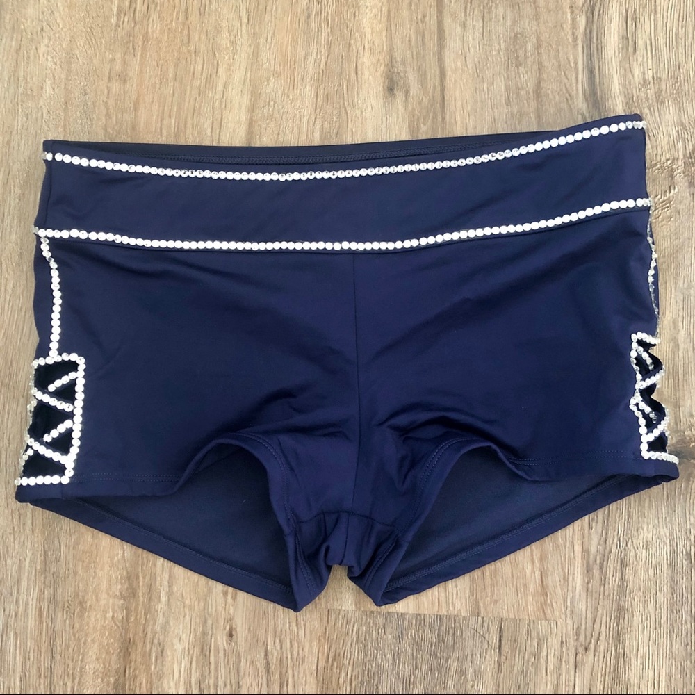 Navy Rhinestoned Pro Dance/ Cheer Audition Shorts